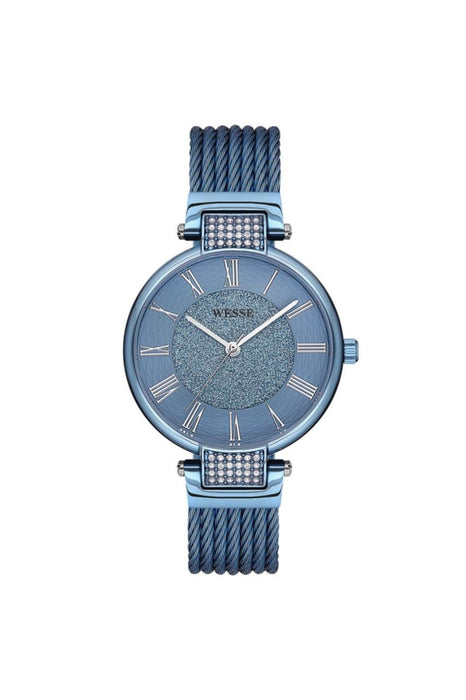 Wesse Damen Blau Uhr WWL302307 – Edelstahlgehäuse