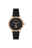 U.S. Polo Assn. Damen Schwarz Quarz Uhr