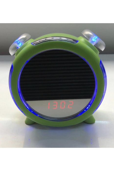 LED-Tischuhr Grün mit Spiegel – Stilvolle Dekoration