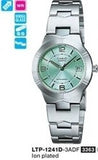 Casio LTP-1241D-3ADF Damenuhr mit Lederarmband