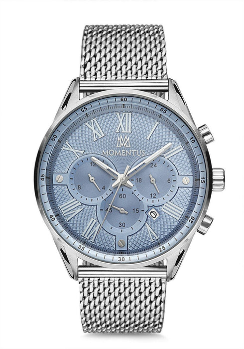 Momentus Herrenuhr CC103S-10SS mit Webrahmenarmband