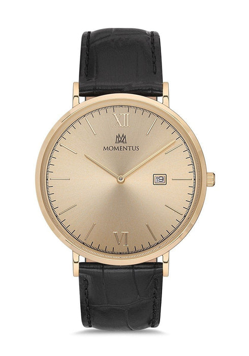 Momentus CM135G-08BG Herrenuhr Lederarmband