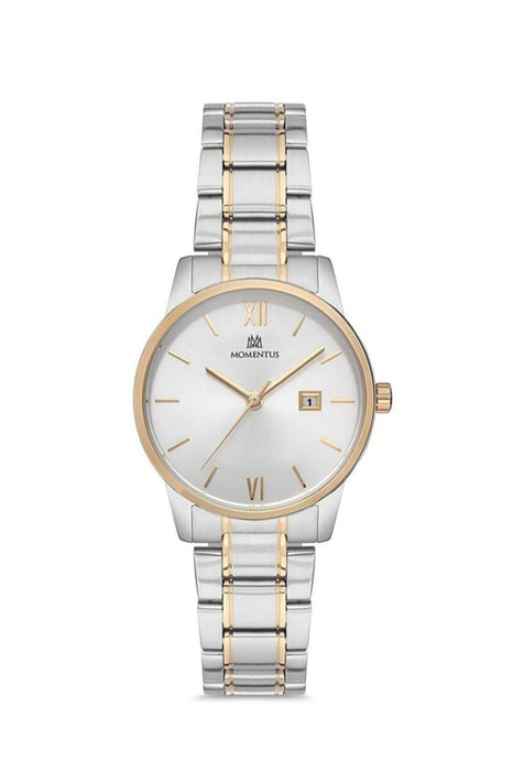 Momentus Damen Stahl Uhr Edelstahl Quarz