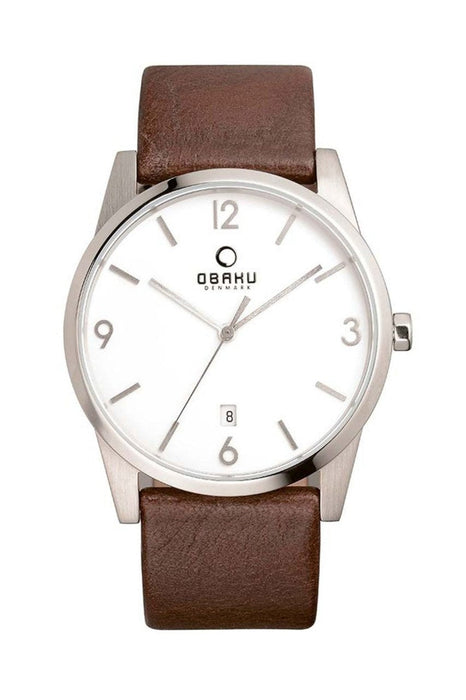 Obaku Denmark Herrenuhr V169GDCIRN Edelstahl Quarz