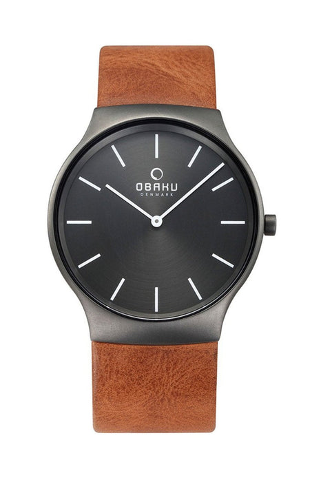 Obaku Denmark Herren Uhr V178GXUURZ Edelstahl Quarz