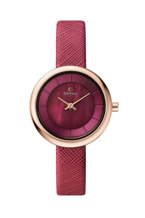 Obaku Denmark Damen Uhr V146LXVQRD – Elegantes Quarz Uhrwerk