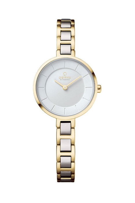 Obaku Denmark Damen Uhr V183LXGISG mit Lederarmband