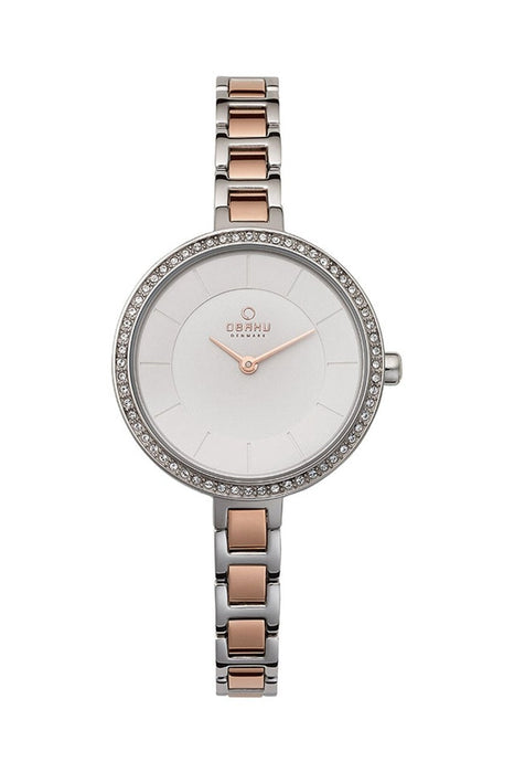 Obaku Denmark Damen Uhr V191LECISC Edelstahl & Leder