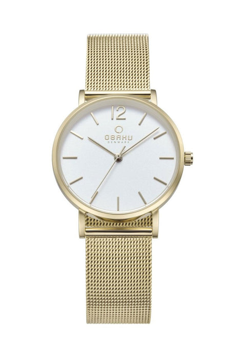 Obaku Damen Uhr V197LXGWMG - Edelstahl & Silber