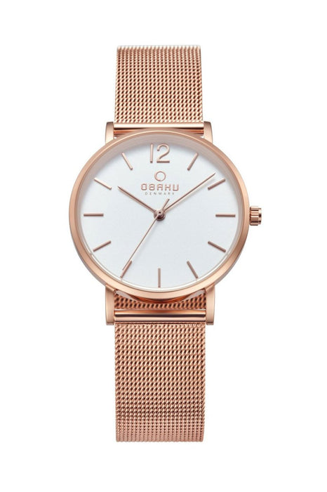 Obaku Denmark Damen Uhr V197LXVWMV mit Lederarmband