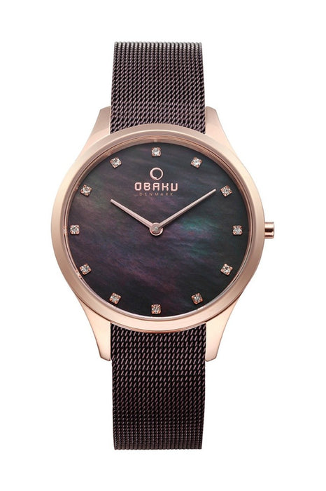 Obaku Herrenuhr V217LXVNMN – Braun Lederarmband