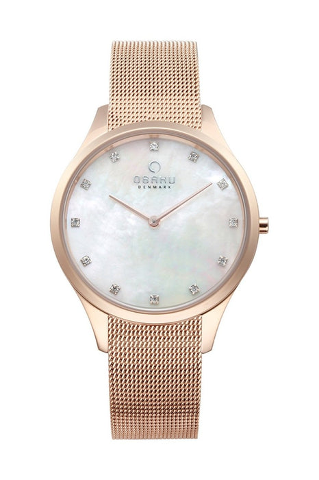 Obaku Denmark Damen Uhr V217LXVWMV Edelstahl Quarz