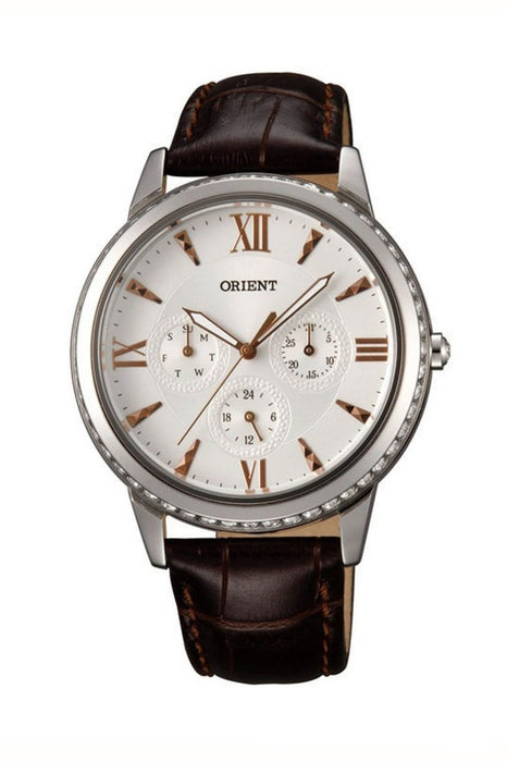 Orient FSW03005W0 Damenarmbanduhr mit Lederarmband