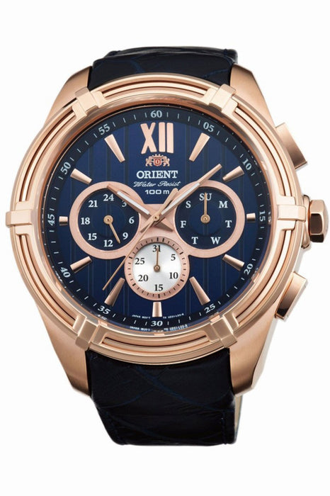 Orient Herrenuhr Automatik mit Bernstein-Kettenanhänger