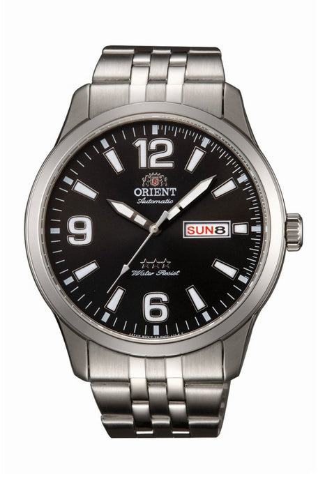 Orient Herrenuhr Automatik Edelstahl Schwarz