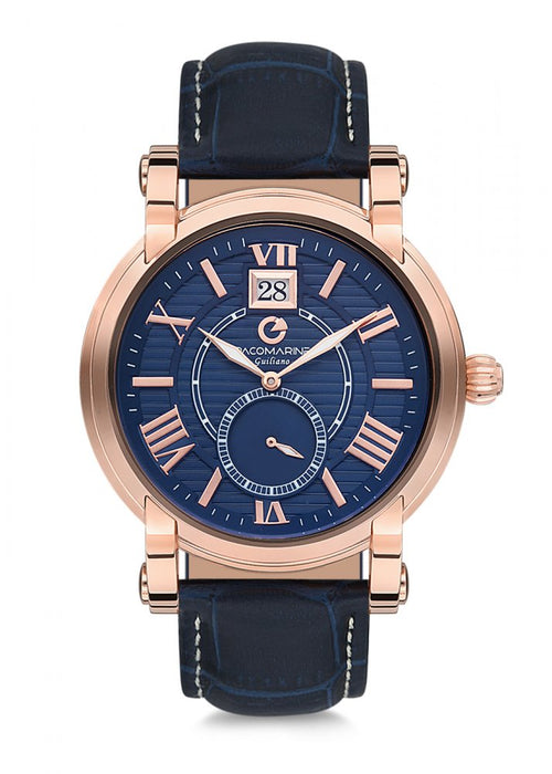 PacoMarine PM.51087.07 Herrenuhr Blau Leder – Elegante Zeitmesser mit Garantie