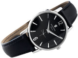 Festina Damen Herren Uhr Quarz Edelstahl Lederarmband