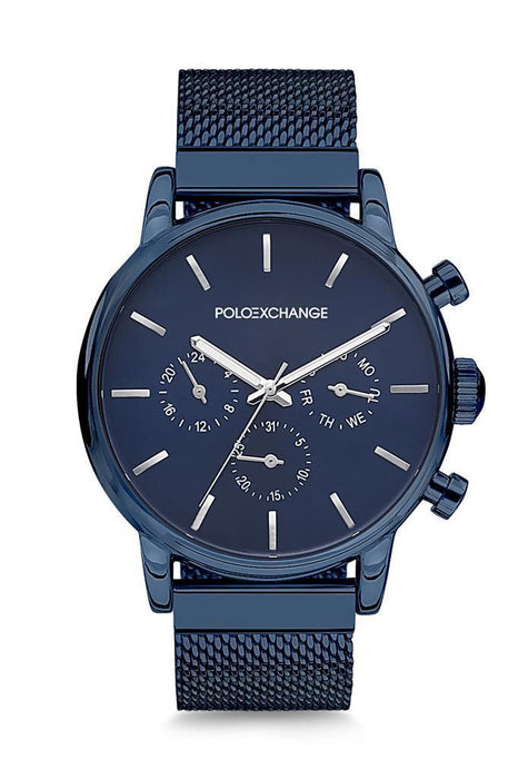 Polo Exchange PX0777-03 Herrenuhr Lederarmband