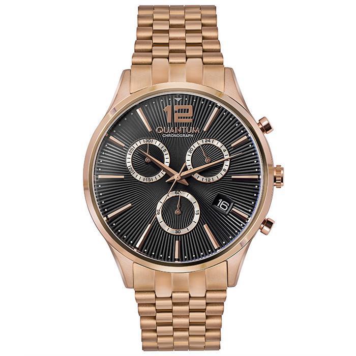 Quantum ADG896.450 Herren Edelstahl Chronograph Uhr