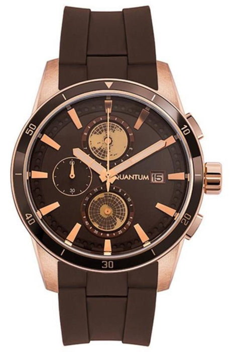 Quantum Adg916.442 Herrenuhr mit Silikonarmband