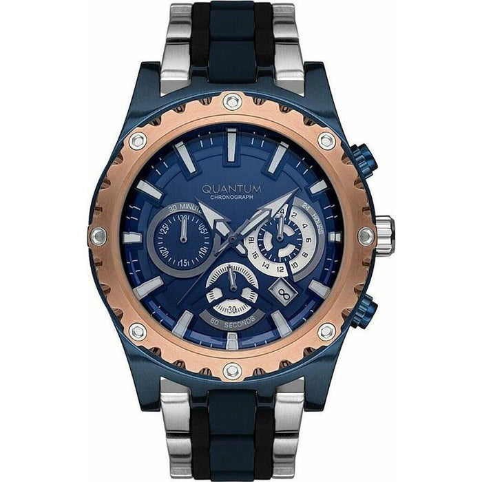 Quantum HNG747.990 Herrenuhr Edelstahl Chronograph