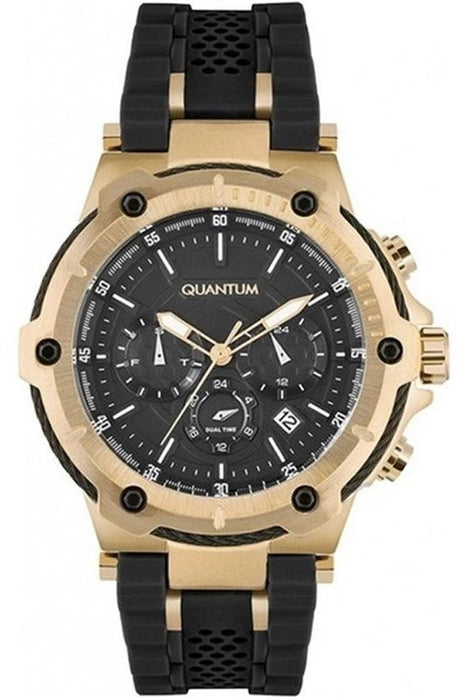 Quantum Herrenuhr – Silikonarmband – Schwarz