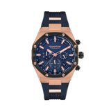 Quantum HNG811.999 Herren Uhr mit Silikonarmband und Chronograph
