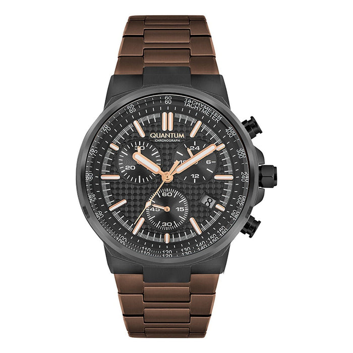 Quantum HNG815.750 Herrenuhr Edelstahl Chronograph