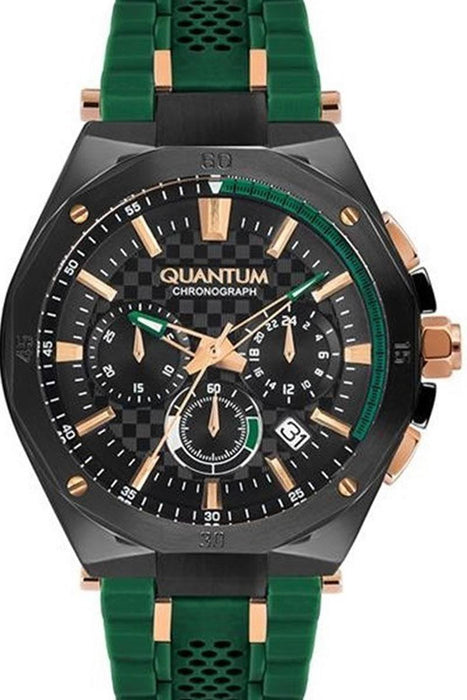 Quantum HNG841.065 Herrenuhr mit Chronograph und Silikonarmband