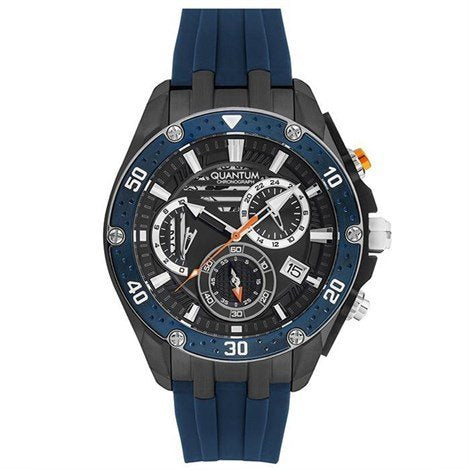 Quantum HNG859.069 Herrenuhr mit Chronograph & Silikonarmband