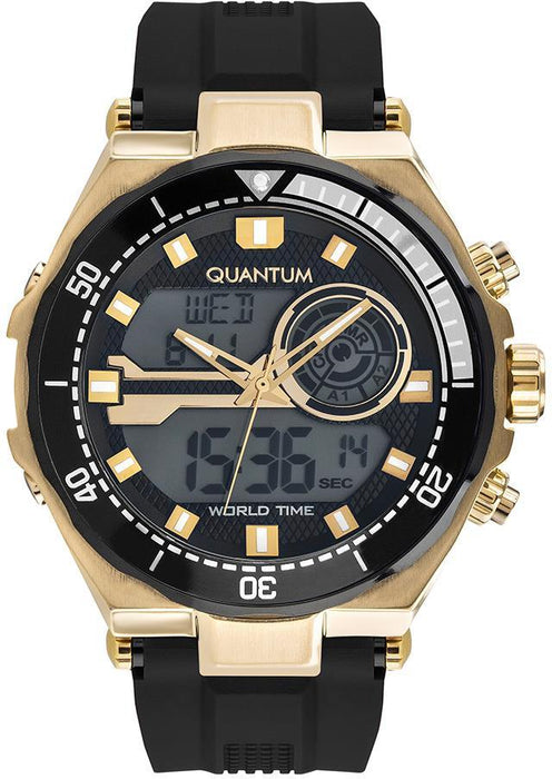 Quantum HNG887.151 Herrenuhr Silikonarmband