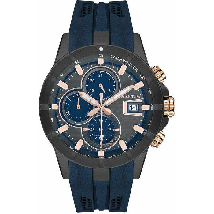 Quantum HNG893.069 Herrenuhr mit Silikonarmband