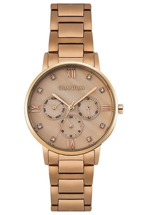 Quantum Damen Stahl Uhr mit Edelstahlarmband