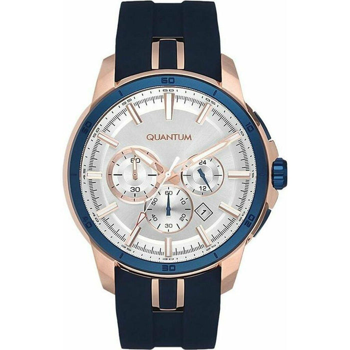 Quantum Uhr Herren Chronograph Silikonarmband