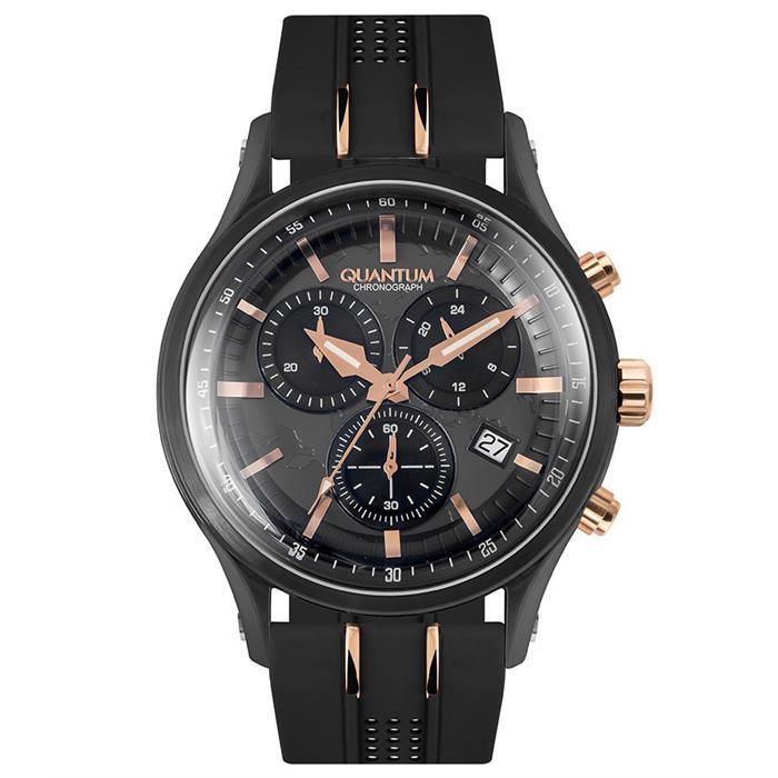 Quantum PWG773.651 Herrenuhr Chronograph Silikon