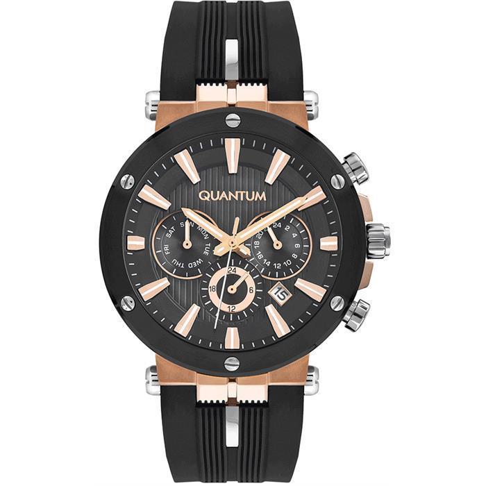 Quantum PWG967.851 Herrenuhr mit Silikonarmband