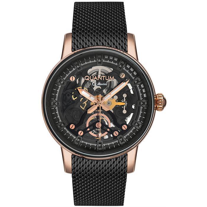 Quantum QMG845.850 Automatik Herrenuhr mit Geflochtenem Armband