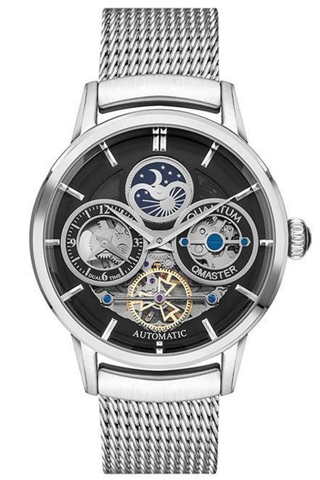 Quantum QMG972.350 Automatik Herrenuhr mit geflochtenem Armband