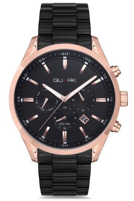 Quark Herren Uhr QC-400BR-1A Lederarmband