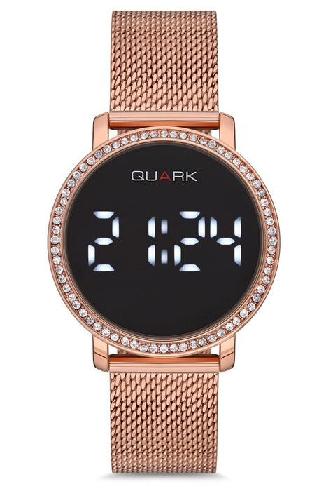 Quark Damen Uhr Touchscreen Edelstahl