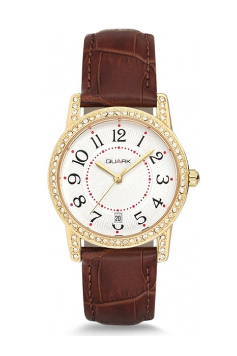 Quark Herrenuhr QC-103GL-7B5 mit Edelstahlarmband