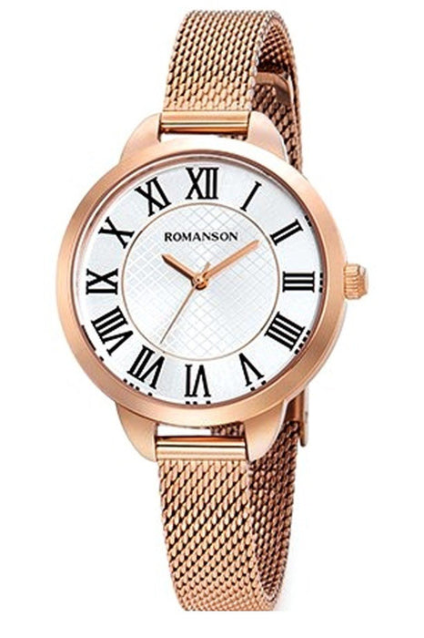 Romanson Damen Uhr RM0B05LLRRAS6R Mesh Armband