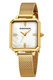 Romanson Damen-Uhr 28mm Gold Mesh-Armband