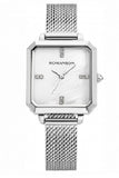 Romanson Damenarmbanduhr Edelstahl Meshband