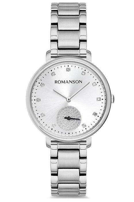Romanson Damen Uhr RM9A14LLWWAS2W Edelstahl Uhrwerk