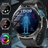2026 Herren Smartwatch 1.43" AMOLED Always-On Metall Bluetooth Anruf SOS NEU OVP