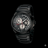 Casio Edifice EF-507BK Herrenuhr Schwarz Carbon Look - Neu mit Garantie