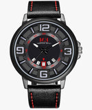 Herren Automatikuhr Mechanisch Lederarmband – Tagesanzeige & Wasserdicht