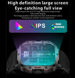 Smart Watch, 1,96" HD Touchscreen IP67 Fitness-Tracker Smartwatch, Herzfrequenz, Blutsauerstoff, Schlafmonitor, Smartwatch