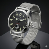 Pacomarine Thunderbolt Herrenuhr 44mm Mesh Silber PM.51014.08A NEU & OVP Full-Set
